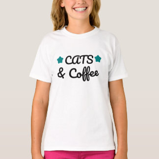 Cats and Coffee, Perfect Gift for Cat & Coffee Lo T-shirt