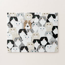 Cats and Dog Puzzle Legpuzzel