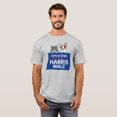 Cats and Dogs for Harris Walz T-shirt (Voorkant volledig)