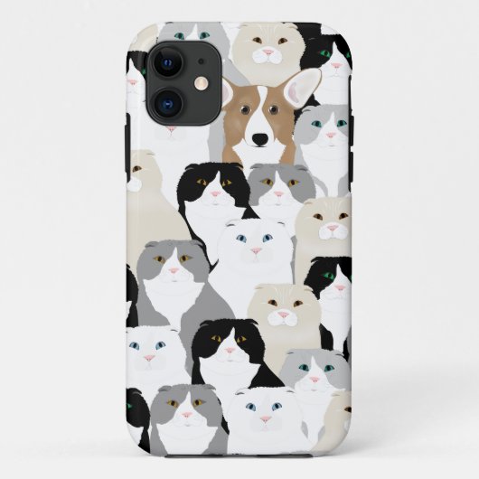 Cats and Dogs iPhone SE +iPhone5/5s Hoesje (Achterkant)
