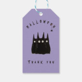 Cats and Halloween, personalized Cadeaulabel (Achterkant)