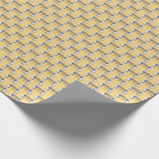 Cats and Menorahs Wrapping Paper Cadeaupapier (Hoek)