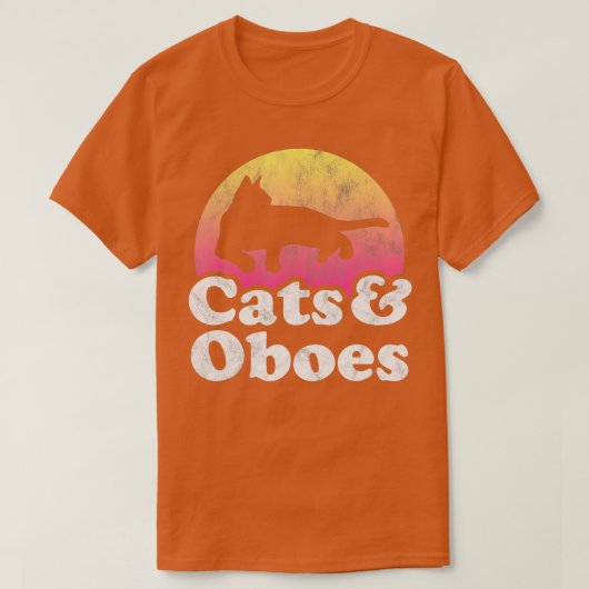 Cats and Oboes Men's or Women's Cat and Oboe T-shirt (Design voorkant)
