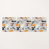 Cats and Paw Prints Yogamat (Voorkant (horizontaal))