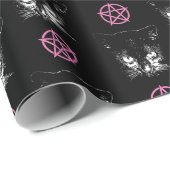 Cats and Pentagrams Cadeaupapier (Rol Hoek)