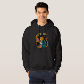 Cats And Pizza Funny Design Cat Lovers Pizza Lover Hoodie (Voorkant volledig)