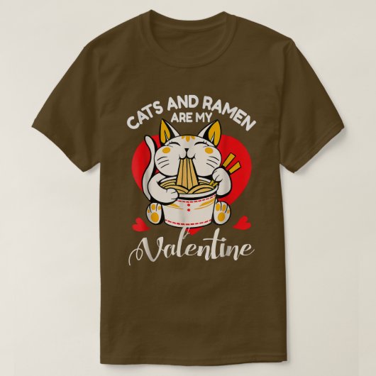 Cats and Ramen T-shirt (Design voorkant)
