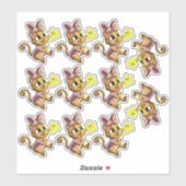 Cats and Stars Sticker (Vel)