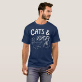 Cats and Tats Funny Cat Cool Cat Tattoo Liefhebber T-shirt (Voorkant volledig)