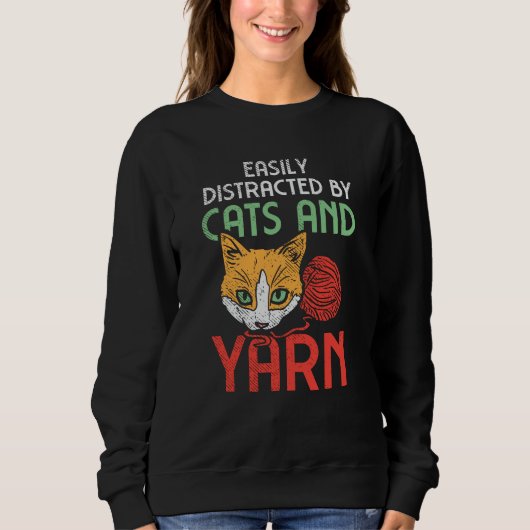 Cats And Yarn Trui (Voorkant)