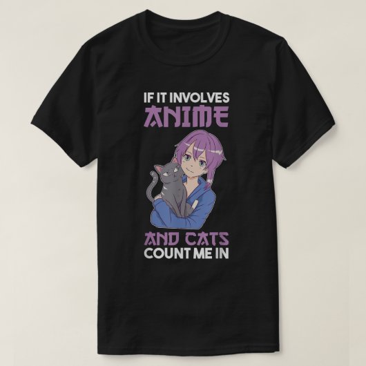 Cats Anime T-Shirt Copy (Design voorkant)