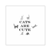 cats are cute rubberstempel (Afrduk)