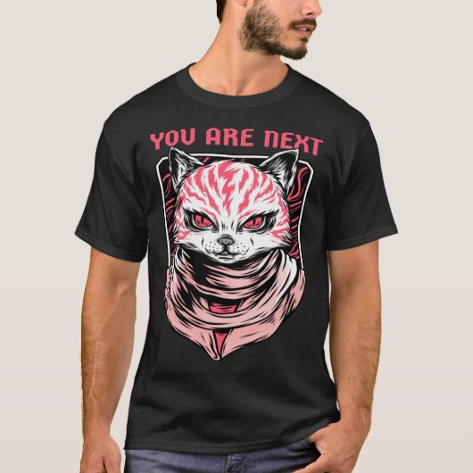 Cats Are Evil Demon Kitty You Are Next T-shirt (Voorkant)