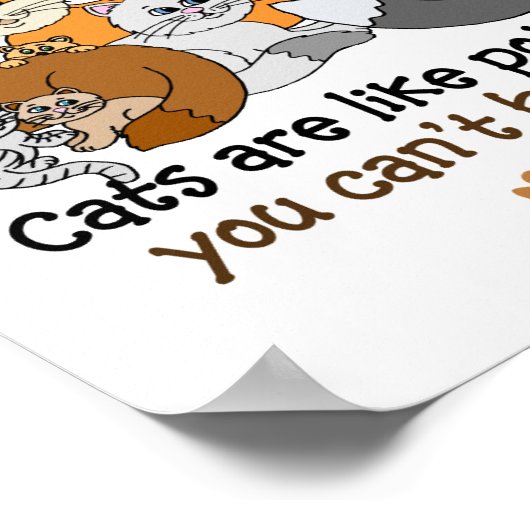 Cats are like potato chips poster (Hoek)