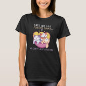Cats Are Like Potato Chips T-shirt (Voorkant)