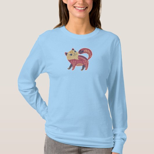 Cats are my Favorite Longsleeve Women's T-Shirt (Voorkant)