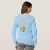 Cats are my Favorite Longsleeve Women's T-Shirt (Achterkant volledig)