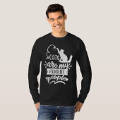 Cats Are My Favorite People Cat Gag T-shirt (Voorkant volledig)
