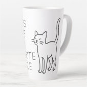Cats are my favorite people latte mok (Rechterhoek)
