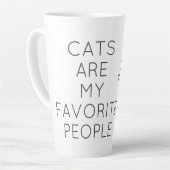 Cats are my favorite people latte mok (Linkerhoek)