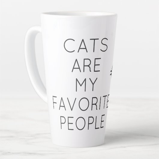 Cats are my favorite people latte mok (Linkerhoek)