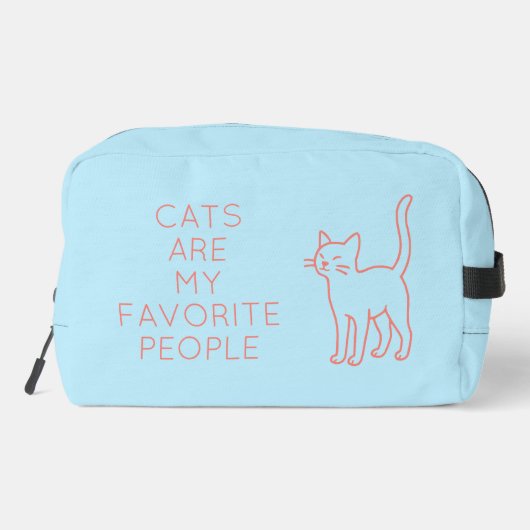 Cats are my favorite people toilettasje (Achterkant)