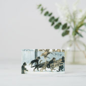 Cats at Play by Louis Wain Visitekaartje (Staand voorkant)