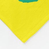 Cats at Play on Yellow Fleece Blanket (Hoek)