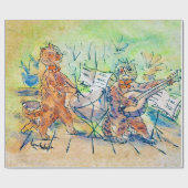 Cats Band, Louis Wain Cadeaupapier (Vlak)