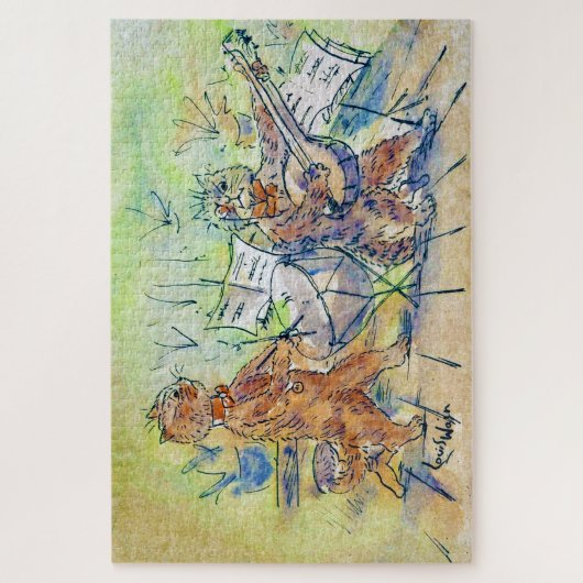 Cats Band, Louis Wain Legpuzzel (Verticaal)