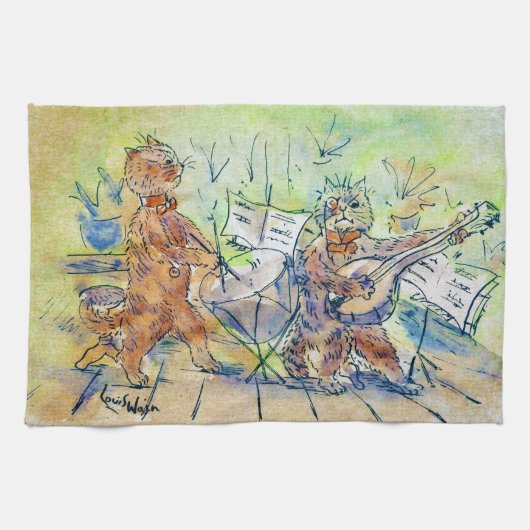 Cats Band, Louis Wain Theedoek (Horizontaal)