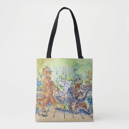 Cats Band, Louis Wain Tote Bag (Voorkant)