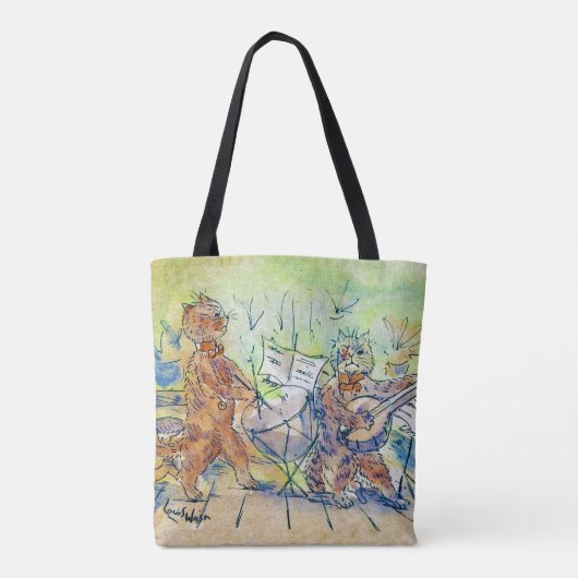 Cats Band, Louis Wain Tote Bag (Achterkant)