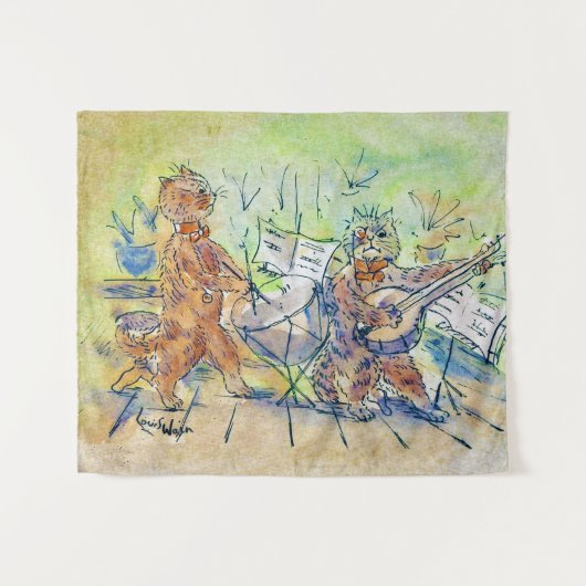 Cats Band, Louis Wain Wandkleed (Voorkant (horizontaal))