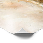 Cats beste vrienden voor altijd waterverf foto afdruk (Hoek)