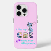 "Cats Better Company Than Mannen" Stijlvol artwork Case-Mate iPhone Case (Achterkant)