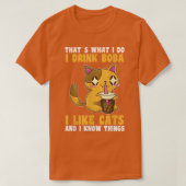 Cats Boba Tea Bubble Tea T-shirt (Design voorkant)