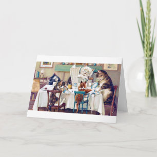 Cat's Breakfast Time, Louis Wain Kaart