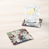 Cat's Breakfast Time, Louis Wain Kartonnen Onderzetters (Insitu)