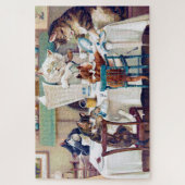 Cat's Breakfast Time, Louis Wain Legpuzzel (Verticaal)