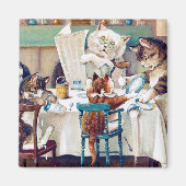 Cat's Breakfast Time, Louis Wain Magneet (Voorkant)