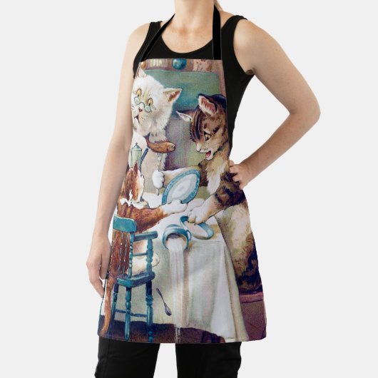 Cat's Breakfast Time, Louis Wain Schort (Insitu)