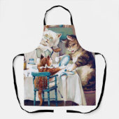 Cat's Breakfast Time, Louis Wain Schort (Voorkant)