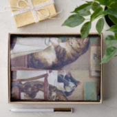 Cat's Breakfast Time, Louis Wain Tissuepapier (Geschenk)