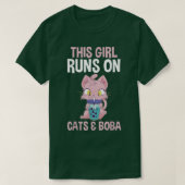 Cats Bubble Tea 712 T-shirt (Design voorkant)