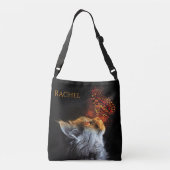 Cat's Butterfly Kisses Gepersonaliseerde Naam Crossbody Tas (Achterkant)