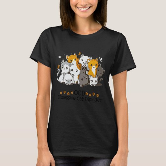 Cats Butterfly Kitten Kat Schattige Cool Funny Cat T-shirt (Voorkant)