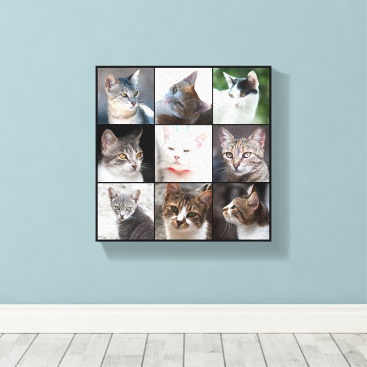 CATS CANVAS AFDRUK (Insitu (Houten vloer))