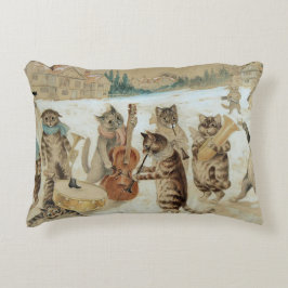 Cats Carol Singing by Louis Wain Accent Kussen