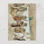 Cats Carol Singing by Louis Wain Briefkaart (Voorkant)